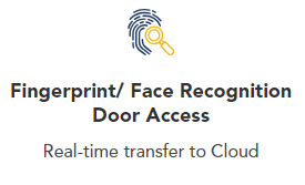 Fingerprint/ Face Recognition Door Access
Real-time transfer to Cloud